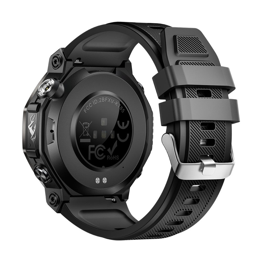 KT85 Smart Watch Waterproof Rugged Outdoor Bluetooth-Compatible Call LED Flashlight Sports Fitness Tracker Watch