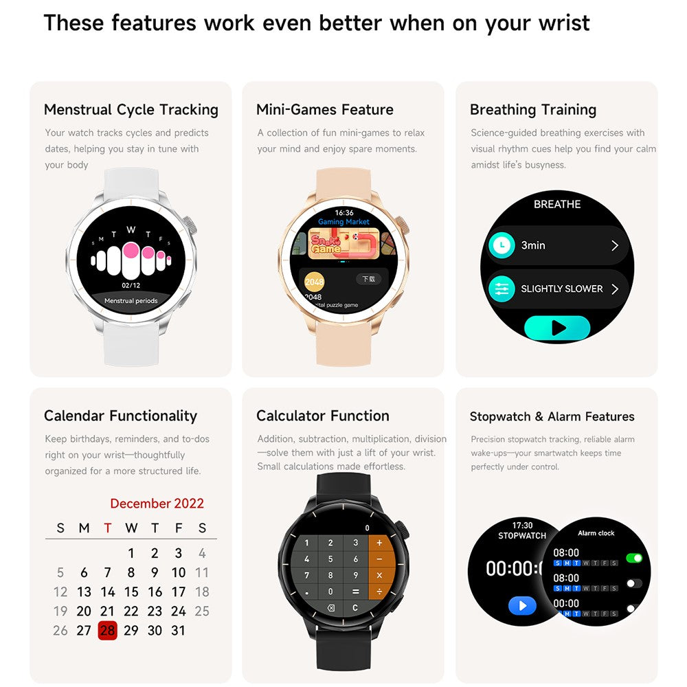 HD X2Mini Smartwatch 4GB Storage Support Local Music Video Photo Health Monitoring Sports Watch