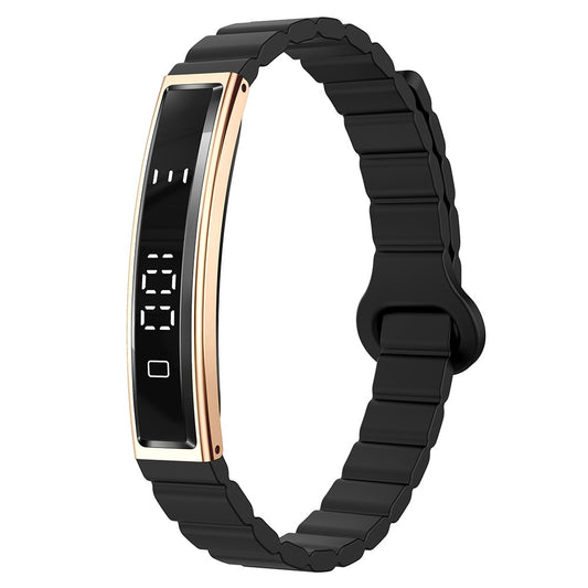 B3 Waterproof Slim Bracelet Smart Wristband for Women Health Monitor Fitness Tracker, Silicone Strap