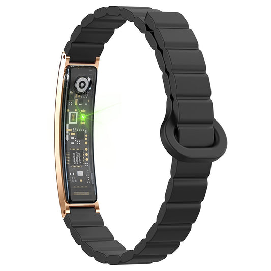 B3 Waterproof Slim Bracelet Smart Wristband for Women Health Monitor Fitness Tracker, Silicone Strap