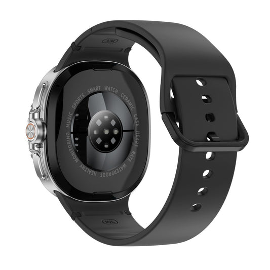 HD8C Smart Watch Rotating Bezel Metal Case 3ATM Waterproof WeChat Pay Sports Fitness Tracker Watch