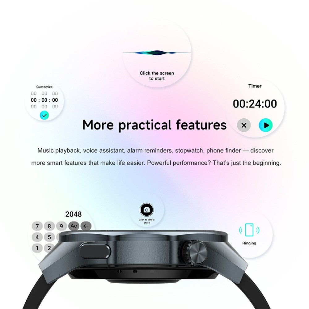 C10 1.53 Inch Smart Watch GPS Tracking Health Monitoring Bluetooth-compatible Calling Fitness Watch