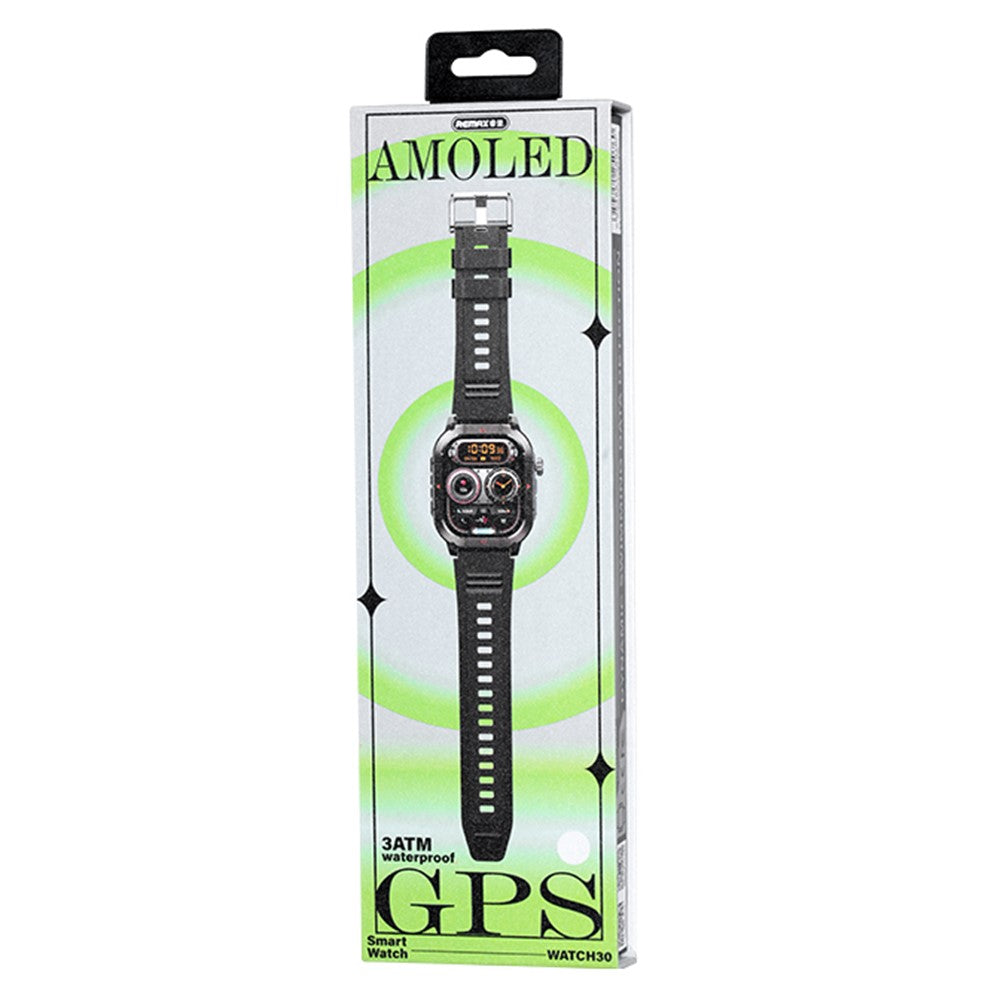 REMAX WATCH30 AMOLED GPS Outdoor Smart Watch For Sports Tracking Health Monitoring Waterproof Watch