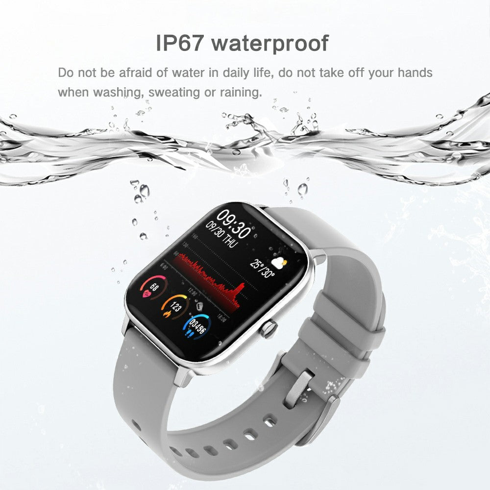 LEMONDA SMART P8SE 1.4 inch Full Touch Smart Watch IP67 Waterproof Sports Bracelet with Message Reminder Sleep/Heart Rate Monitoring