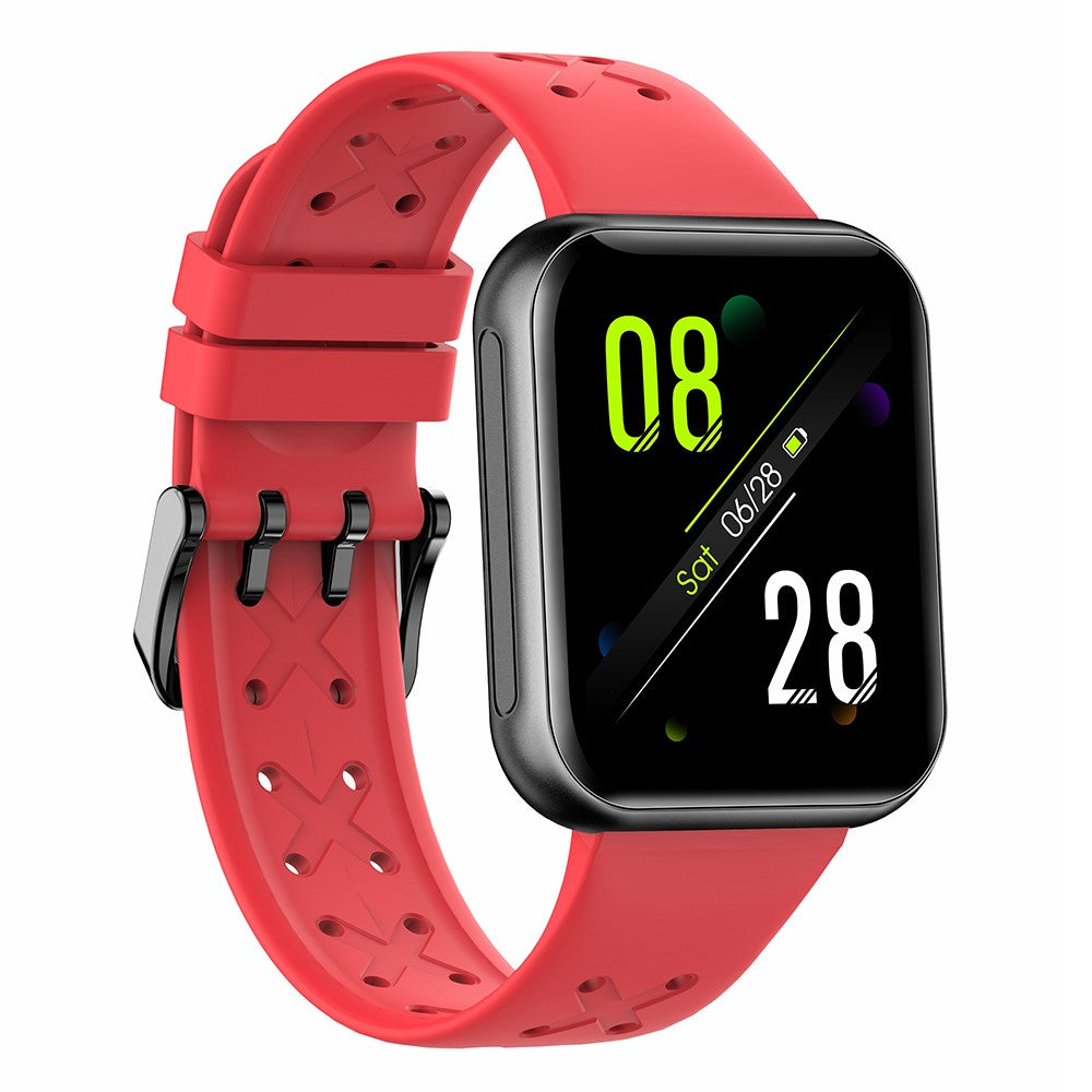 G16 Smart Watch 1.7'' HD Screen Heart Rate Monitoring Sleeping Sports Tracker Bluetooth-compatible Waterproof Smart Bracelet Band for Men and Women- Red