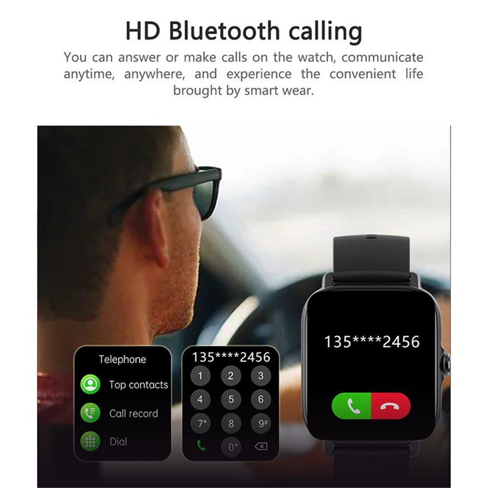 GT21 1.75 inch HD Screen Smart Watch Bluetooth-compatible Call IP67 Waterproof Sports Bracelet GPS Fitness Tracker with Heart Rate Blood Oxygen ECG Monitoring