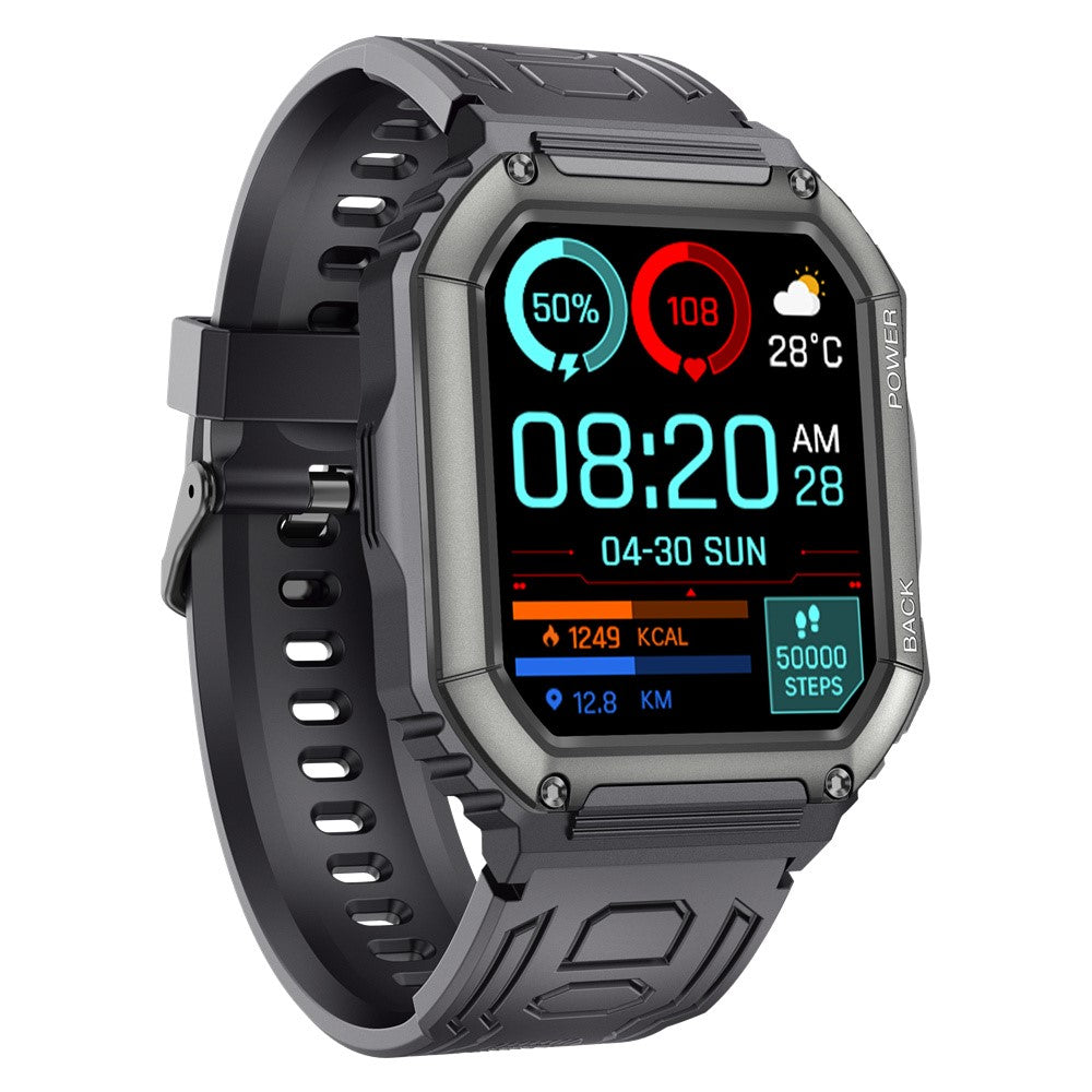 K6 1.8 inch IPS Smart Watch Bluetooth-compatible Calling IP67 Waterproof Sports Bracelet Health Watch with Blood Pressure / Oxygen / Heart Rate / Sleep Monitoring