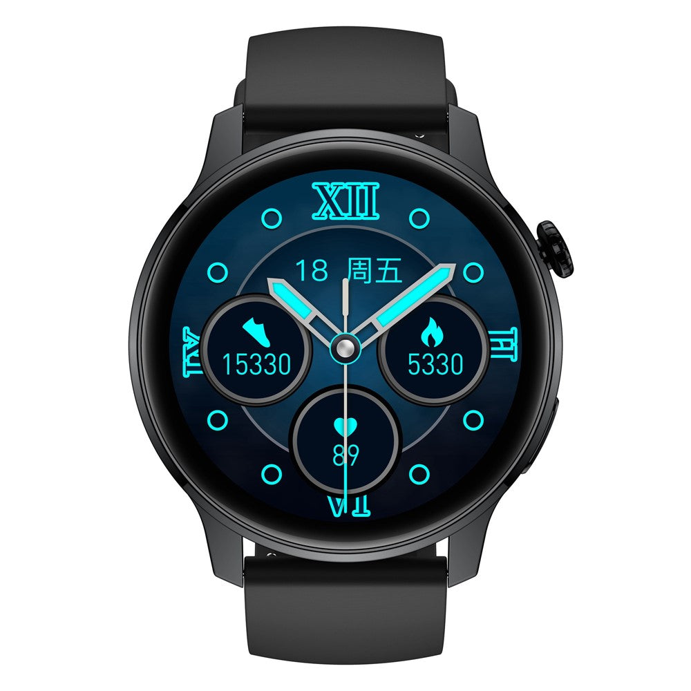 S46 1.28-inch TFT Round Screen Smart Watch Bluetooth-compatible Call Full Touch Music Bracelet Multi-Sport Mode Fitness Watch for Men and Women