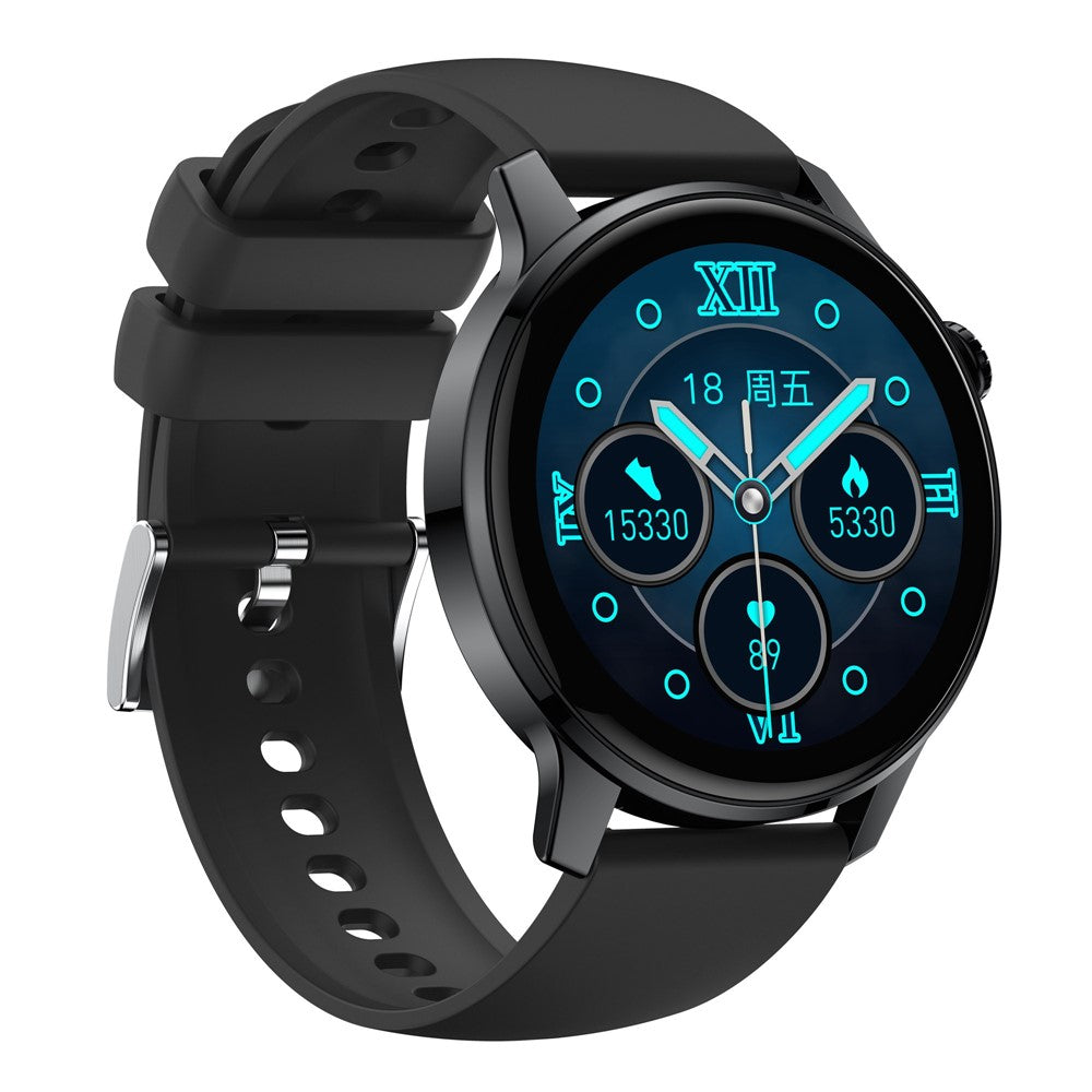 S46 1.28-inch TFT Round Screen Smart Watch Bluetooth-compatible Call Full Touch Music Bracelet Multi-Sport Mode Fitness Watch for Men and Women