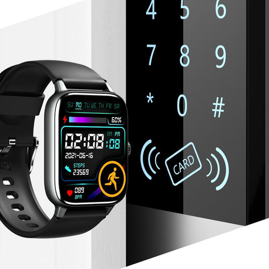 TW2 1.8-inch Screen Smart Watch Support NFC Function IP67 Waterproof Fitness Bracelet Multifunctional Health Watch with Heart Rate Monitoring