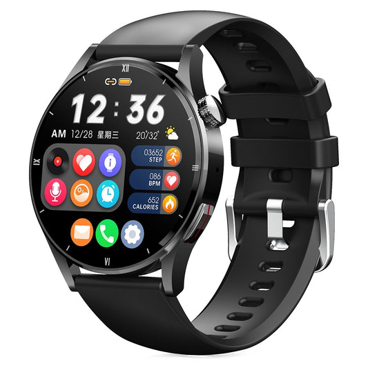 MX39 1.32" Full Touch Screen Smart Watch Bluetooth-compatible Calling Waterproof Sports Bracelet with Body Temperature, Physical Health Monitoring