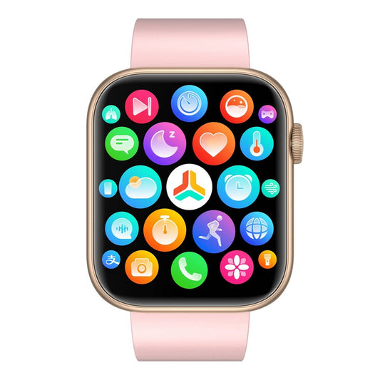 QX7 1.85-inch HD Screen Smart Watch Bluetooth-compatible Call Waterproof Sports Bracelet Health Watch with Rotary Encoder Button