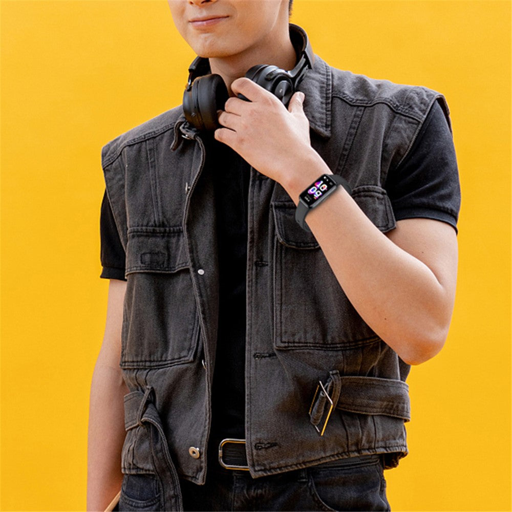 H98 HD 1.47" Touch Screen Smart Bracelet Water Resistant Health Monitoring Fitness Watch with TPU Strap