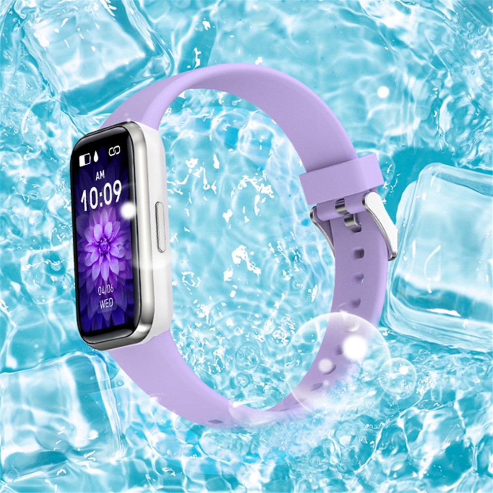 H98 HD 1.47" Touch Screen Smart Bracelet Water Resistant Health Monitoring Fitness Watch with TPU Strap