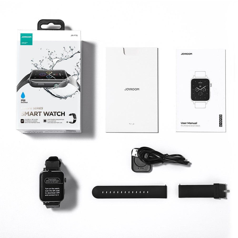 JOYROOM JR-FT6 Fit-Life Series Bluetooth-compatible Call Smart Watch Double Curved Screen Fitness Watch with Health Monitoring