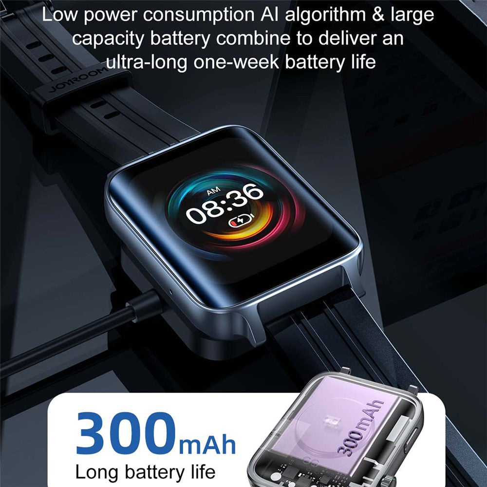 JOYROOM JR-FT6 Fit-Life Series Bluetooth-compatible Call Smart Watch Double Curved Screen Fitness Watch with Health Monitoring