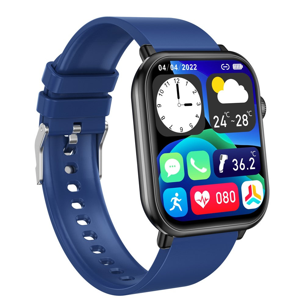 M2 1.96 inch HD Screen Smart Watch Bluetooth-compatible Call Sports Bracelet with Temperature Heart Rate Monitoring