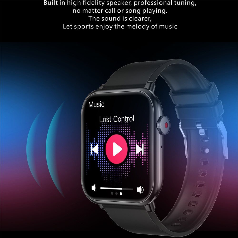 M2 1.96 inch HD Screen Smart Watch Bluetooth-compatible Call Sports Bracelet with Temperature Heart Rate Monitoring