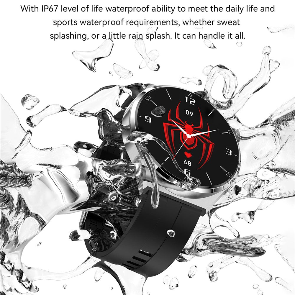 PG3MAX Bluetooth-compatible Call 1.6" Smart Watch Blood Oxygen Heart Rate Monitor IP67 Waterproof Sports Bracelet