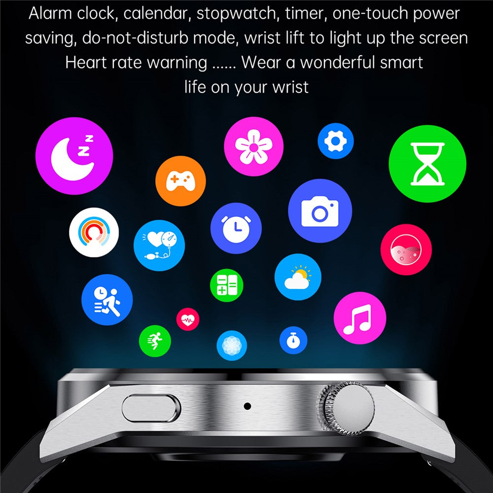 PG3MAX Bluetooth-compatible Call 1.6" Smart Watch Blood Oxygen Heart Rate Monitor IP67 Waterproof Sports Bracelet