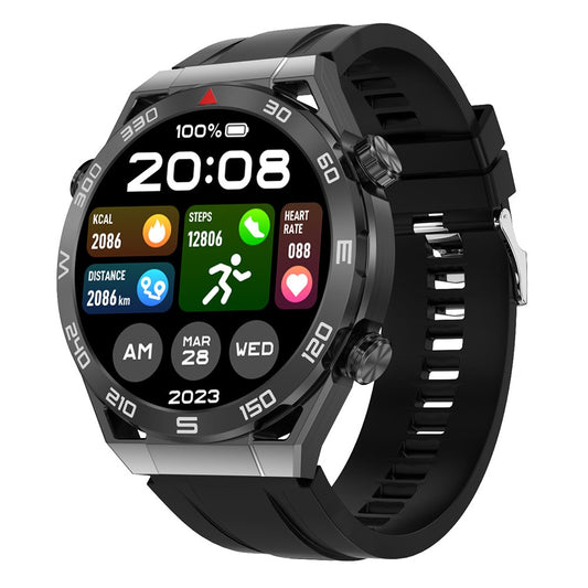DT Ultra Mate 1.5-inch HD Bluetooth-compatible Call Smart Watch GPS Sports Tracker Bracelet with Health Monitoring
