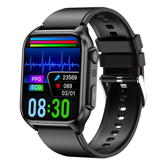 TK12 1.96" ECG + PPG Smart Watch Bluetooth-compatible Call Fitness Bracelet Support Multi-Exercise Mode