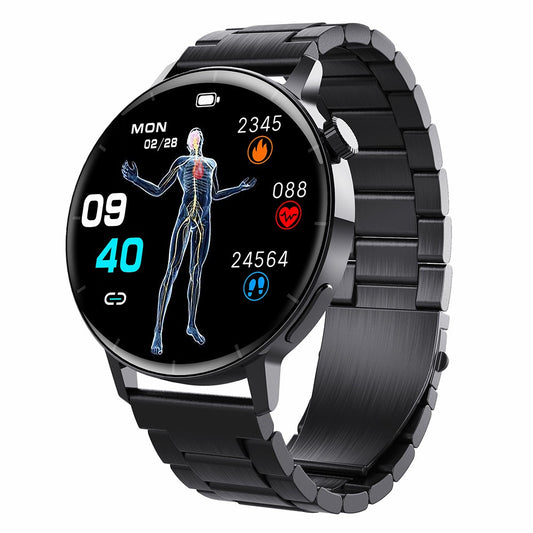 F67S Sports Smart Watch Heart Rate Blood Pressure Monitor Bluetooth-compatible Call Fitness Tracker, Steel Strap