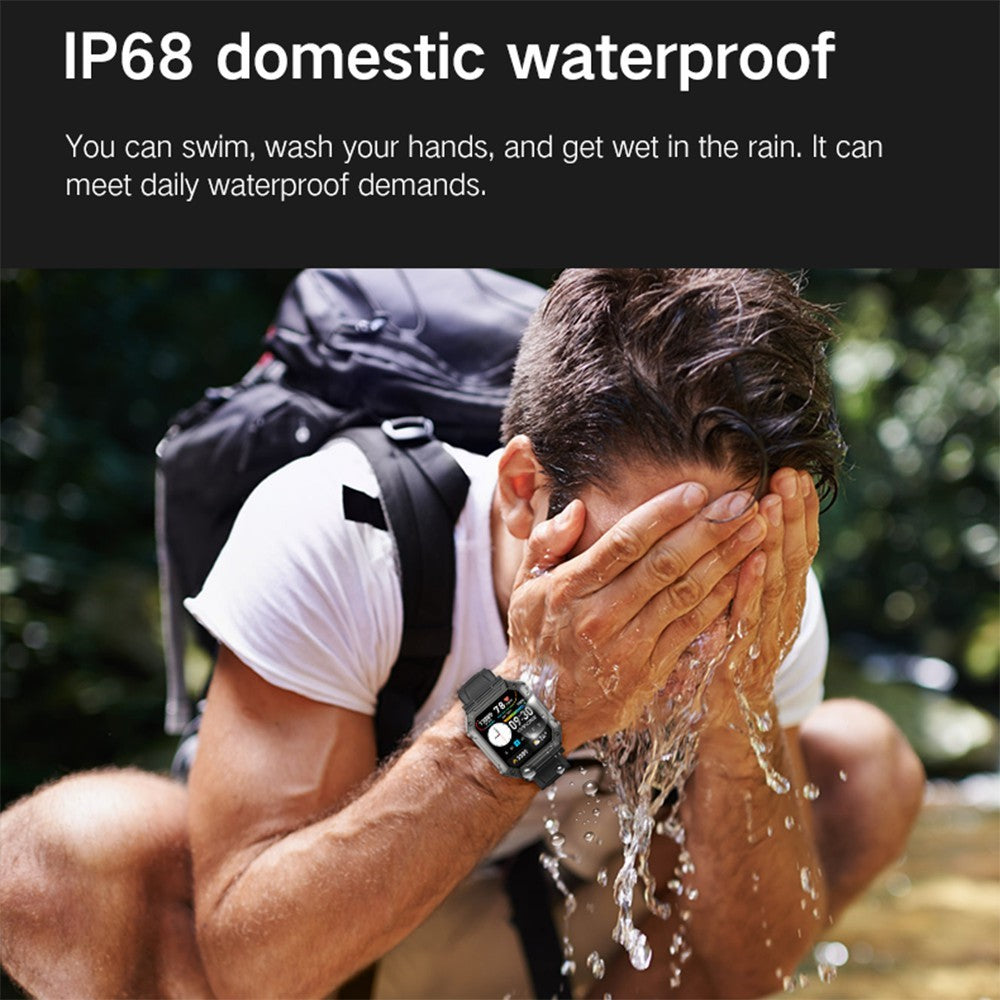 H31 Outdoor 1.91" Smart Watch IP68 Waterproof Sports Bracelet with Blood Oxygen Heart Rate Monitoring