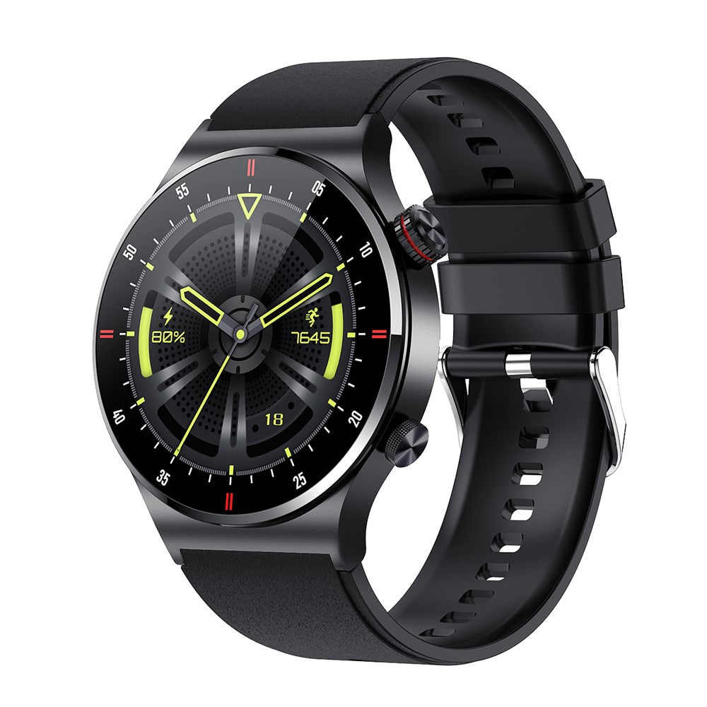 QW33 1.28 inch Smart Watch Music Control Pedometer Bluetooth-compatible Call Multi-Sport Watch with Heart Rate Blood Pressure Monitoring