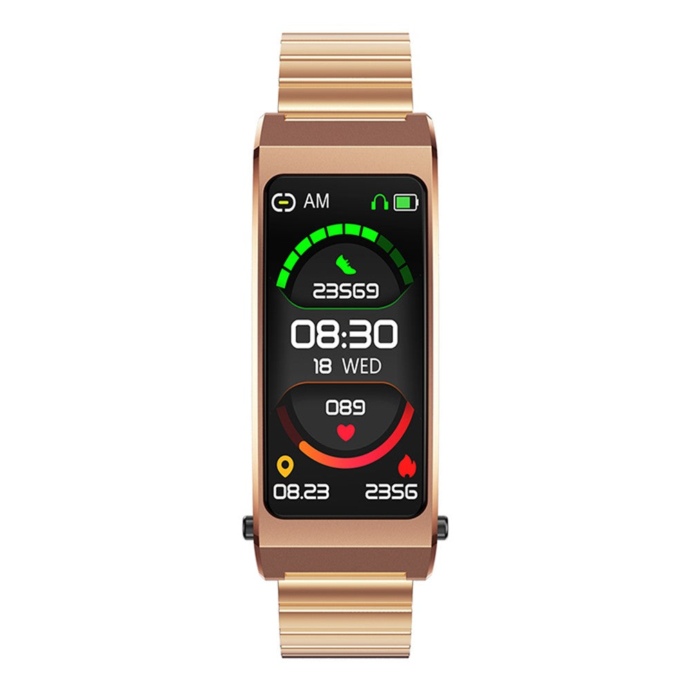K13S 1.14 inch 2-in-1 Headset Smart Watch Life Waterproof Bluetooth-compatible Calling Sports Bracelet with Steel Strap