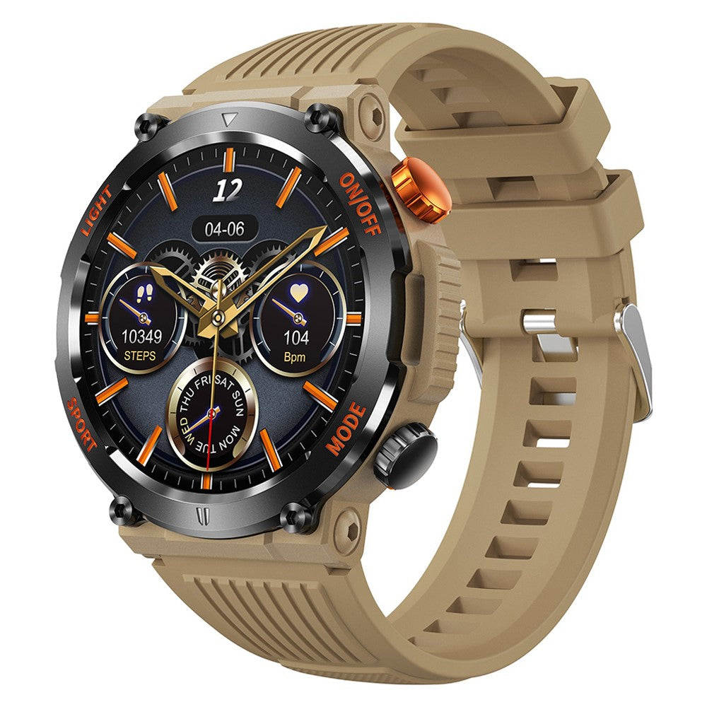 HT17 Smart Watch 1.46" HD Screen Waterproof Activity Tracker Bracelet with LED Flashlight Heart Rate Sleep Monitor