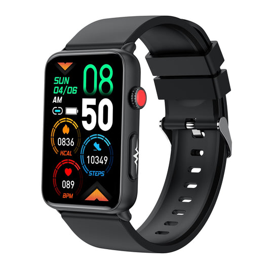 ET620 1.57 inch Electric Watch with ECG Temperature Heart Rate Monitoring Bluetooth-compatible Talk IP67 Waterproof Smart Bracelet, TPU Strap