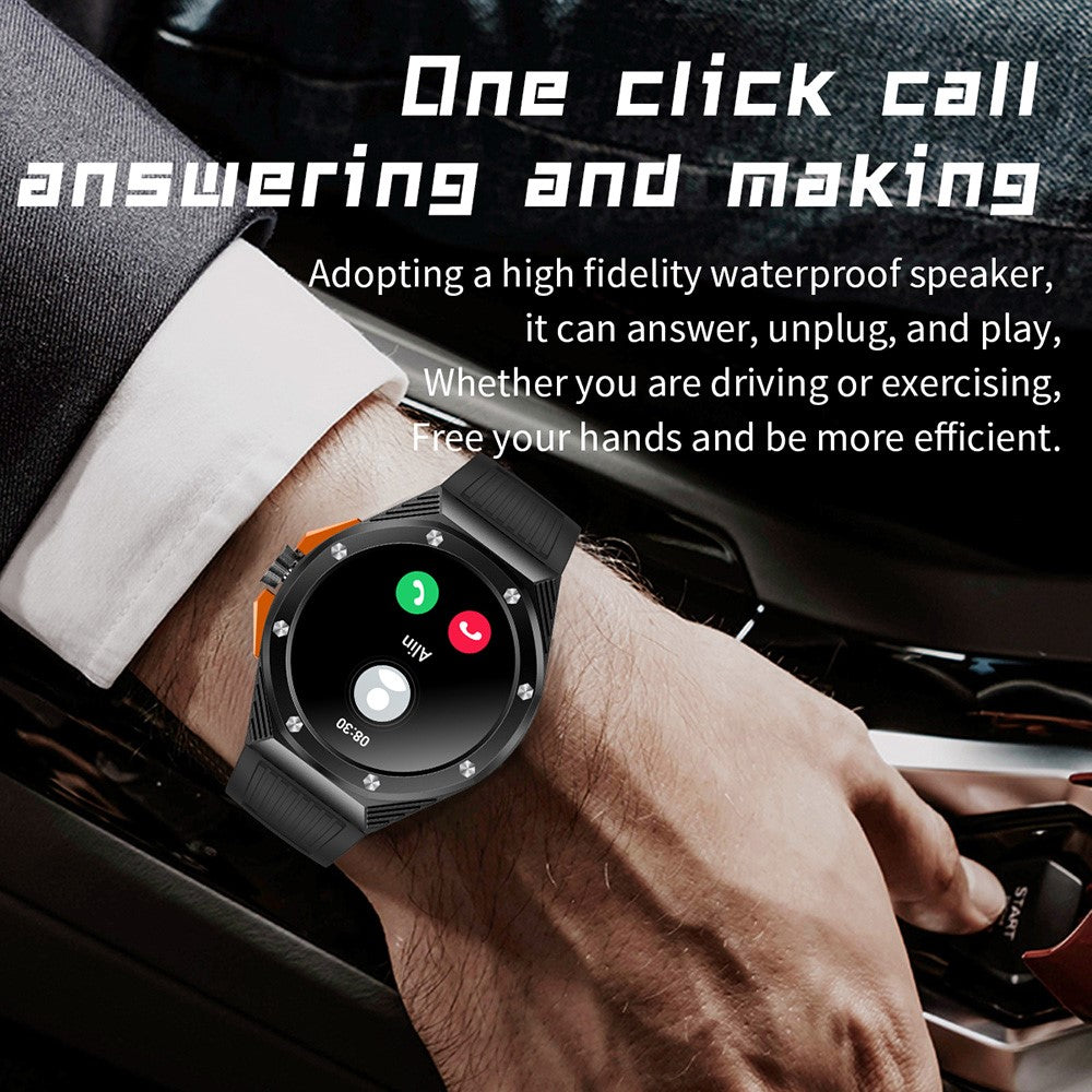 HT8 1.46 inch Health Monitoring Smart Watch with Encoder Bluetooth-compatible Call IP67 Waterproof Smartwatch