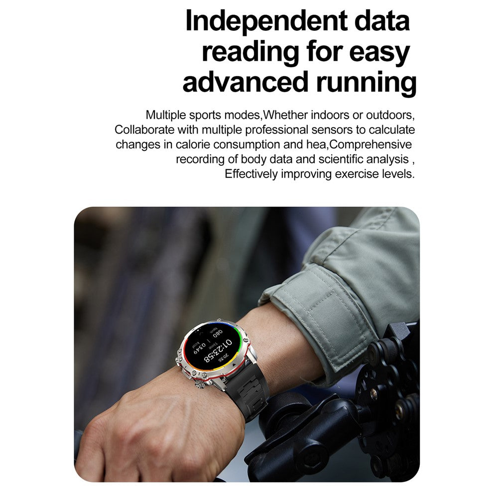 FW09E 1.43-inch AMOLED Bluetooth-compatible Call Smart Watch IP68 Water Resistant Fitness Watch with Health Monitoring