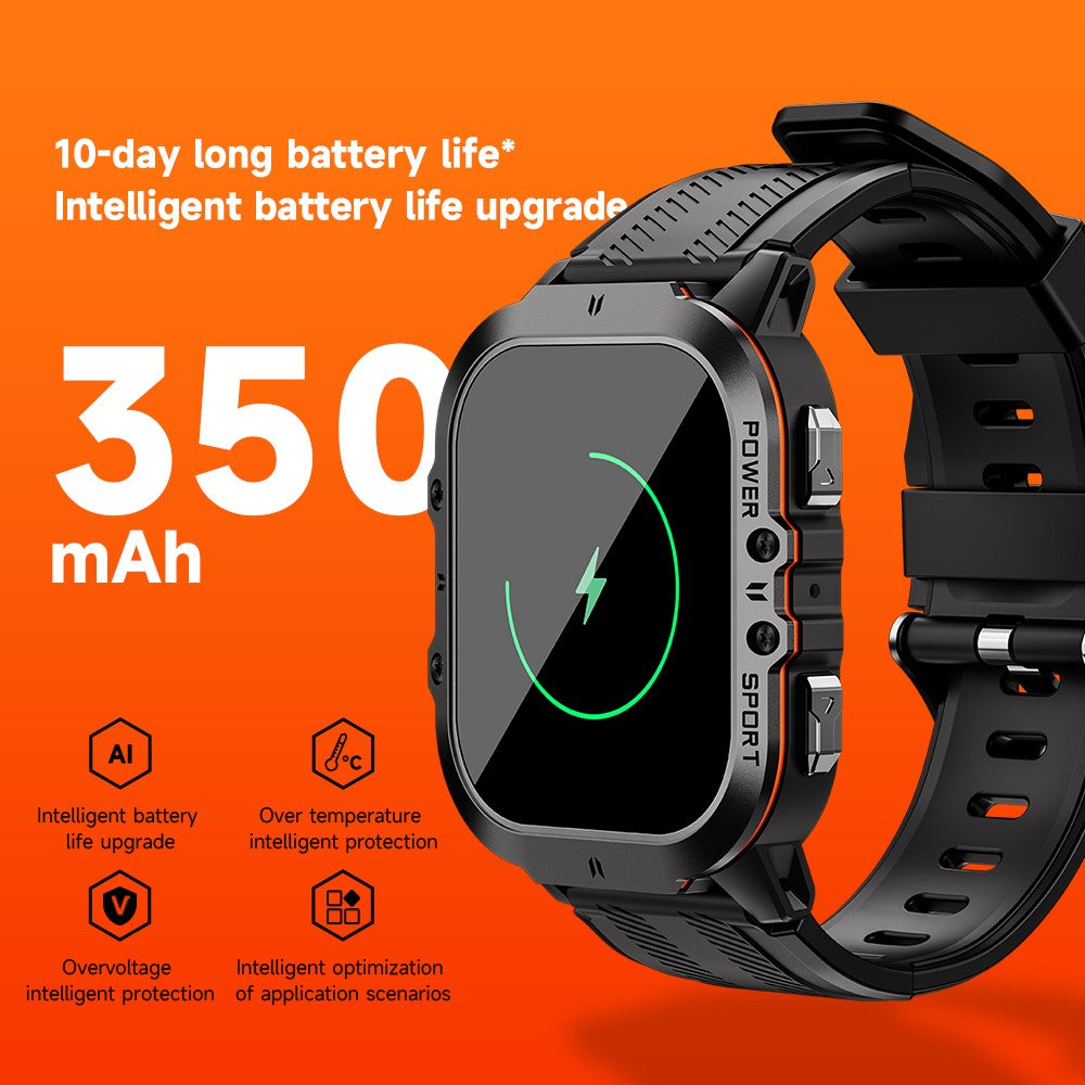 C26 1.96-Inch AMOLED Screen Bluetooth-compatible Phone Call Watch Health Monitor Multiple Sports Modes Smart Bracelet