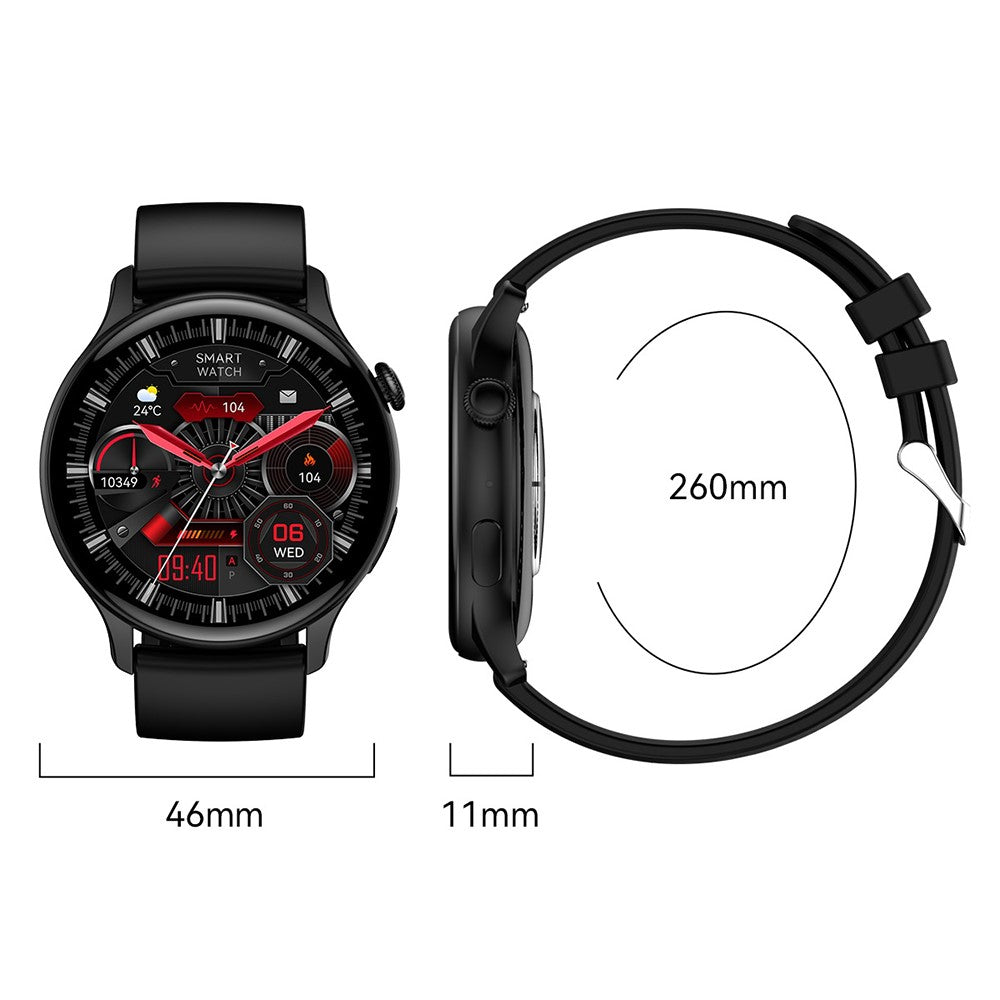 HK85 1.43-inch AMOLED Screen Smart Watch Heart Rate Monitoring Bluetooth-compatible Calling Sports Watch