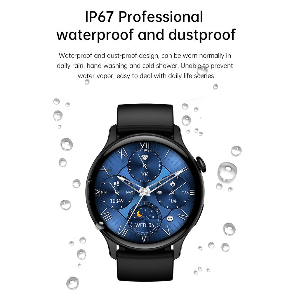 HK85 1.43-inch AMOLED Screen Smart Watch Heart Rate Monitoring Bluetooth-compatible Calling Sports Watch