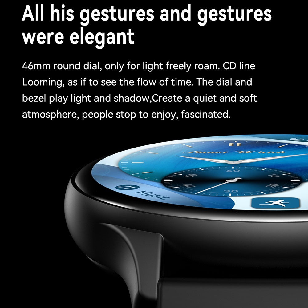 HK89 1.43-inch AMOLED Screen Smart Watch Waterproof Health Monitoring Bluetooth-compatible Calling Sports Watch