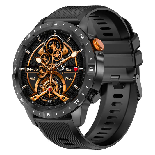AK57 Health Monitor Bluetooth-compatible Call Smart Watch Waterproof Sports Bracelet, Silicone Strap