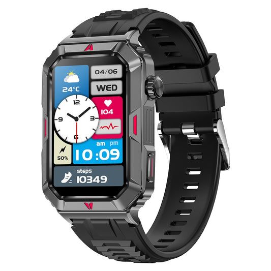 CF26 1.57-inch Touch Screen Smart Watch Health Monitor Fitness Wristband, Silicone Strap