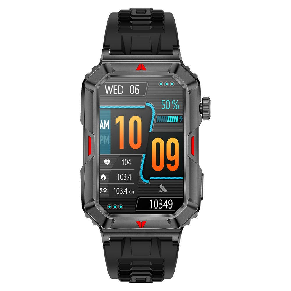 CF26 1.57-inch Touch Screen Smart Watch Health Monitor Fitness Wristband, Silicone Strap