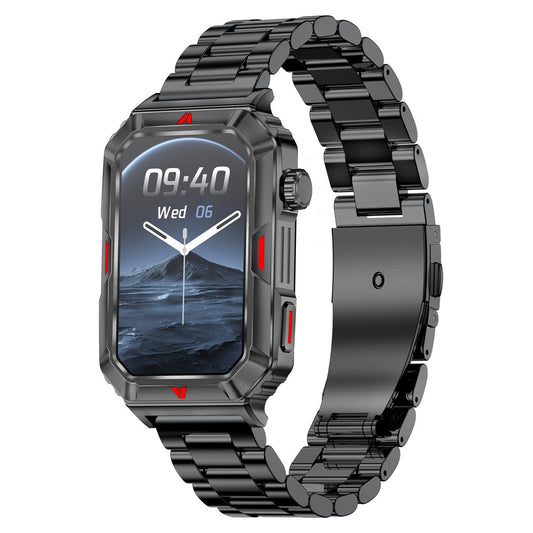 CF26 IP67 Waterproof 1.57-inch Smart Watch Health Monitor Sports Bracelet, Steel Strap