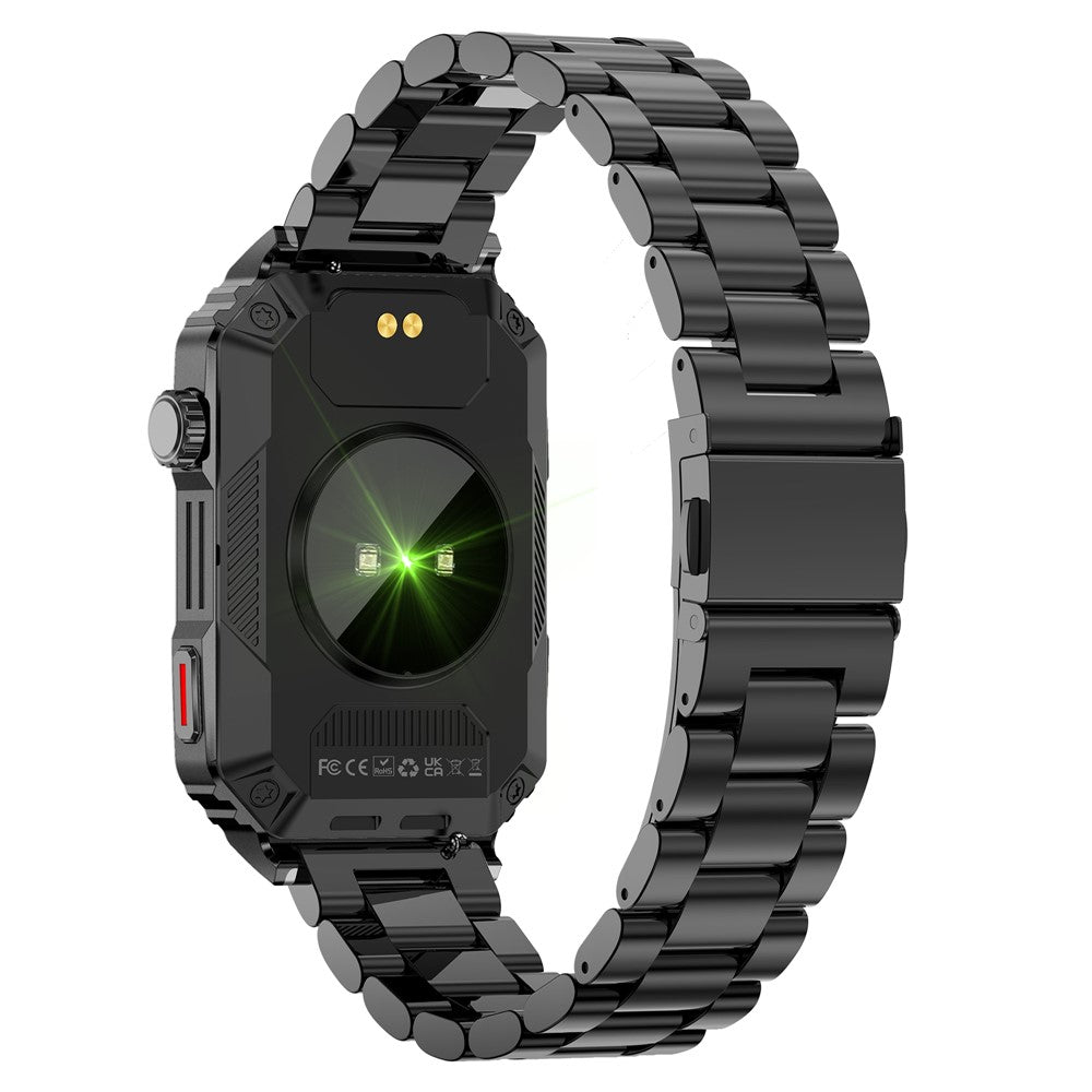 CF26 IP67 Waterproof 1.57-inch Smart Watch Health Monitor Sports Bracelet, Steel Strap