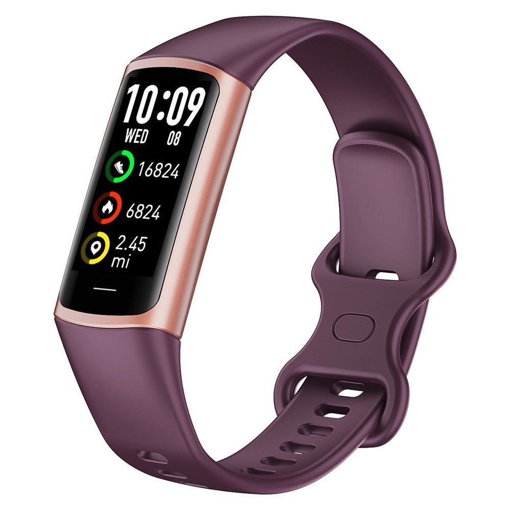 C68L 0.96" Smart Watch with Heart Rate, Temperature Monitoring Message Push Pedometer Sports Bracelet