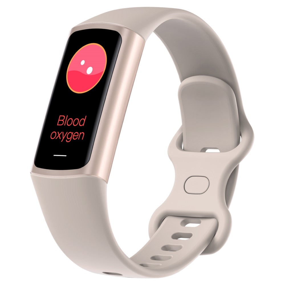 C68L 0.96" Smart Watch with Heart Rate, Temperature Monitoring Message Push Pedometer Sports Bracelet