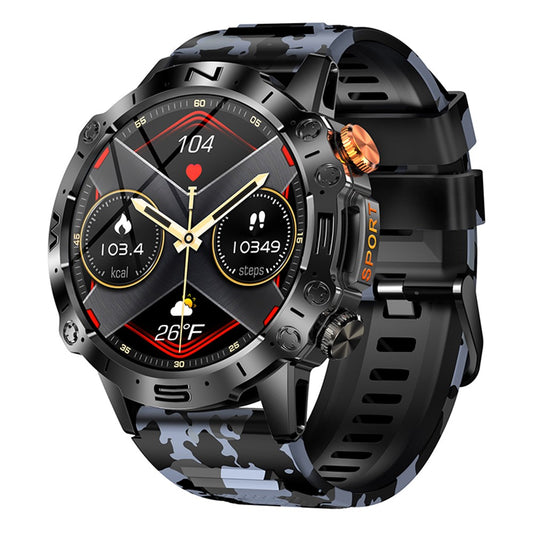 K59 1.43-inch AMOLED Screen Smart Watch for Men Sports Bracelet with Blood Pressure, Heart Rate Monitoring