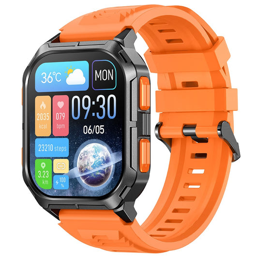 D28A 2.01" HD Screen Smart Watch 8763E IP68 Waterproof Sports Bracelet with Heart Rate Monitoring