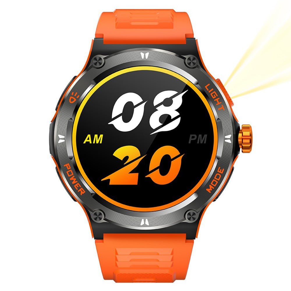 KT70 1.53" HD Screen Smart Watch Outdoor Strong Light Lamp Compass Bluetooth-compatible Call Fitness Bracelet