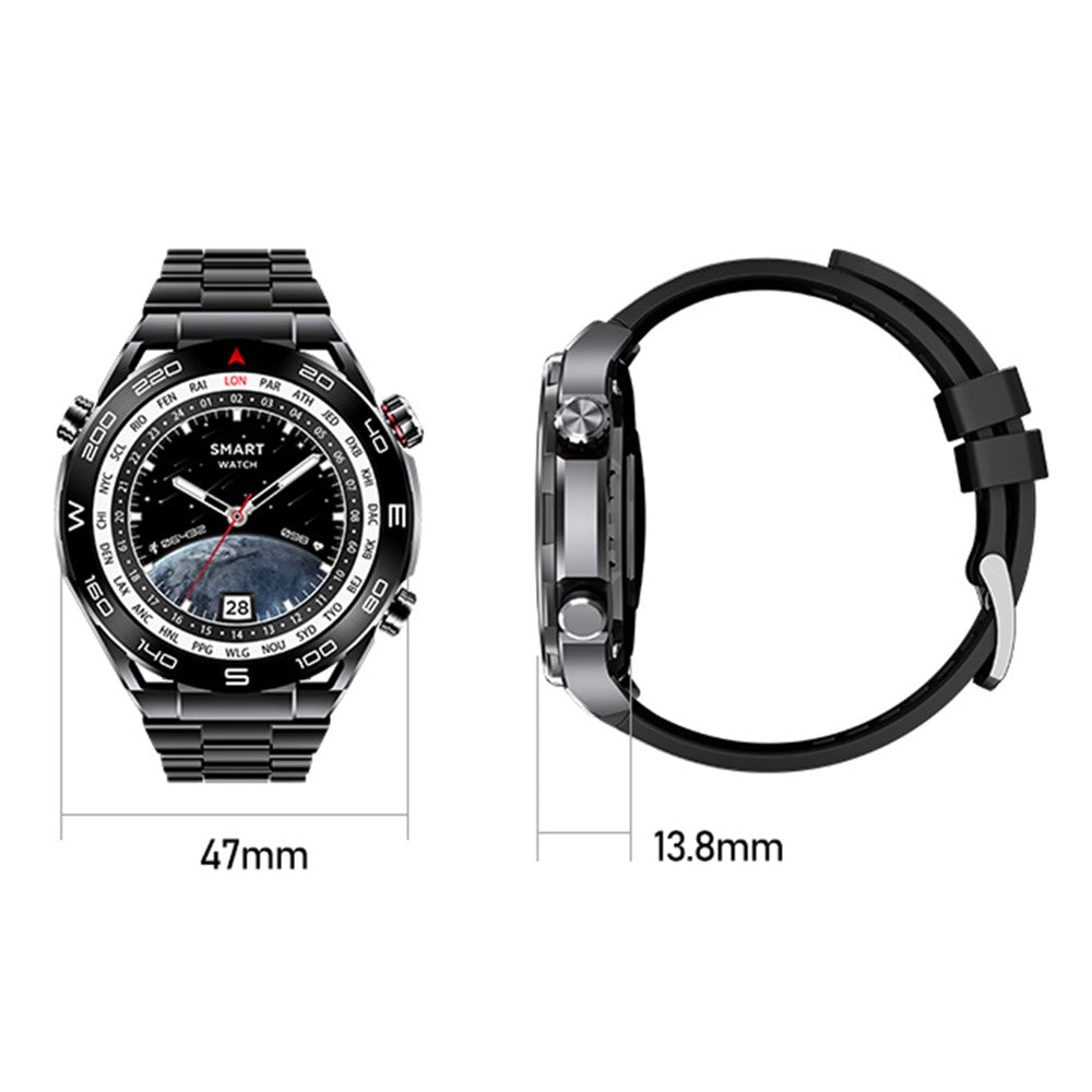 S59 1.5-inch Round Screen Smart Watch Sleep Health Monitoring Bluetooth-compatible Calling Sports Watch