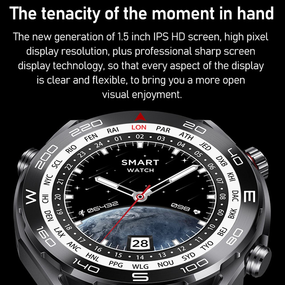 S59 1.5-inch Round Screen Smart Watch Sleep Health Monitoring Bluetooth-compatible Calling Sports Watch